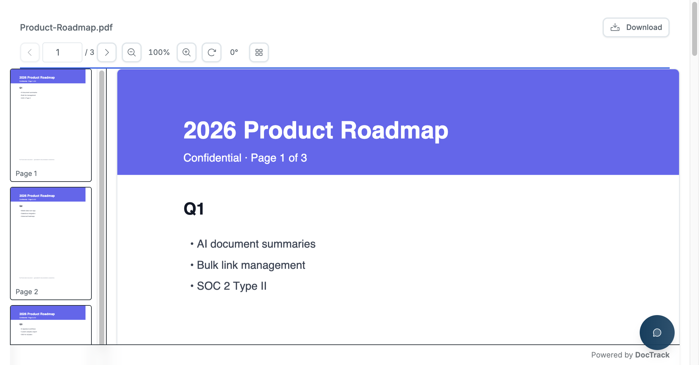 DocTrack document viewer